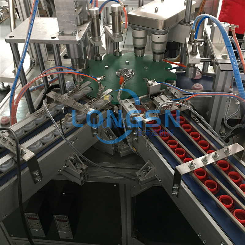Automatische Put -Liner und sicherer Ring in die Kappenbaugruppe Maschine