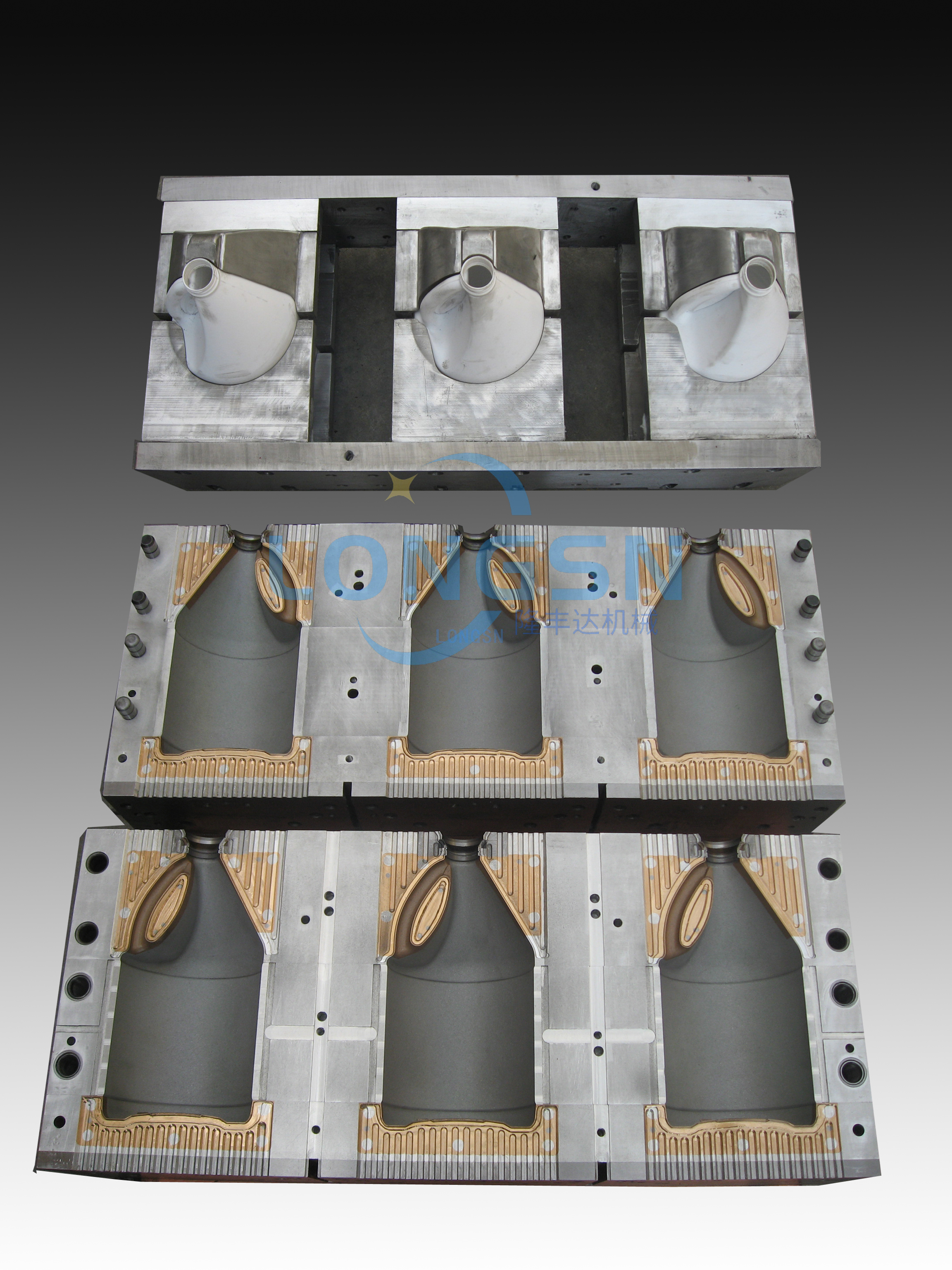 Einzelne Doppelstation aus Kunststoff 1L 2L 3L 5L 10L Kanister, der Maschinen PP PE-Flaschen-Extrusions-Blasformmaschinen herstellt